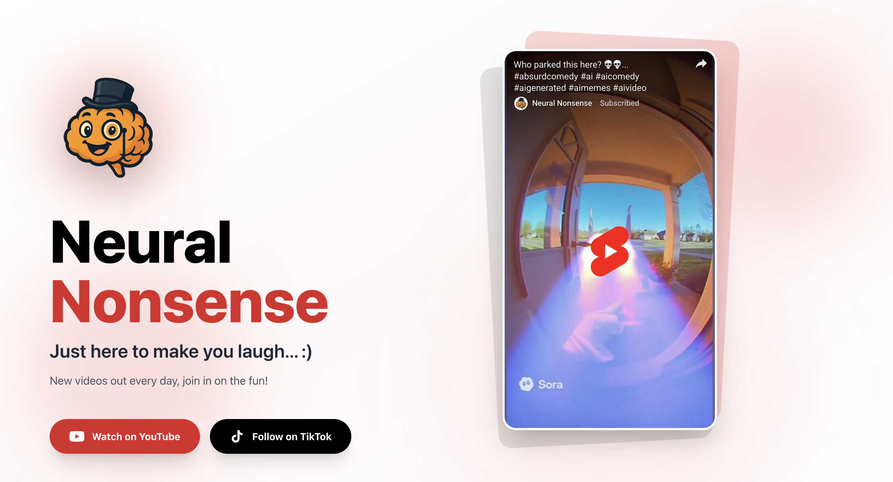 Neural Nonsense Website Screenshot